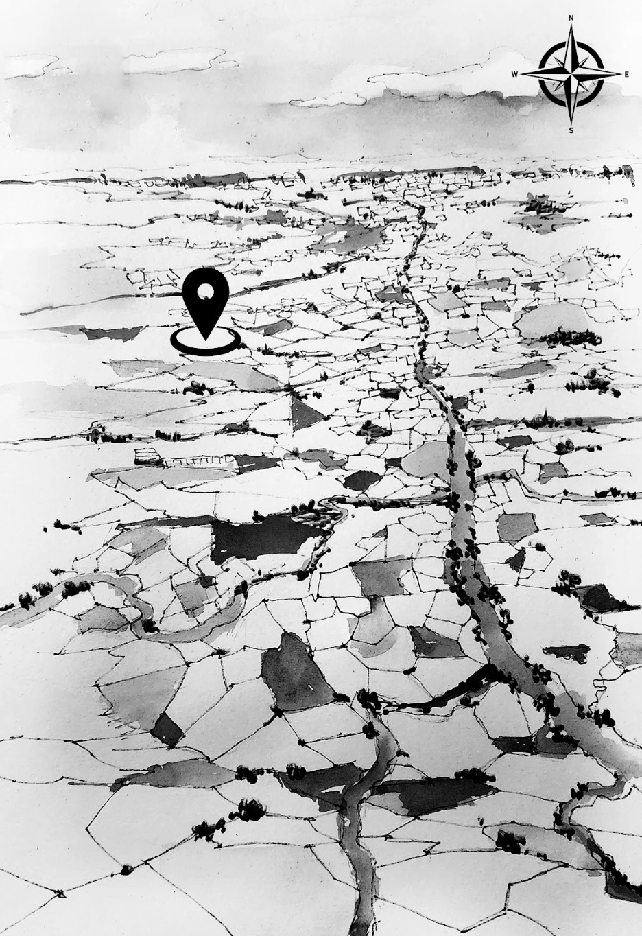 Surveyed land and protection boundary view